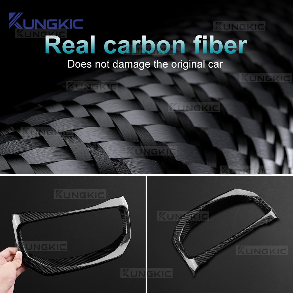 Dashboard Speedometer Frame Cover Trim For Toyota GR Yaris 2025-2026 Real Dry Hard Carbon Fiber LHD Car Interior Accessories