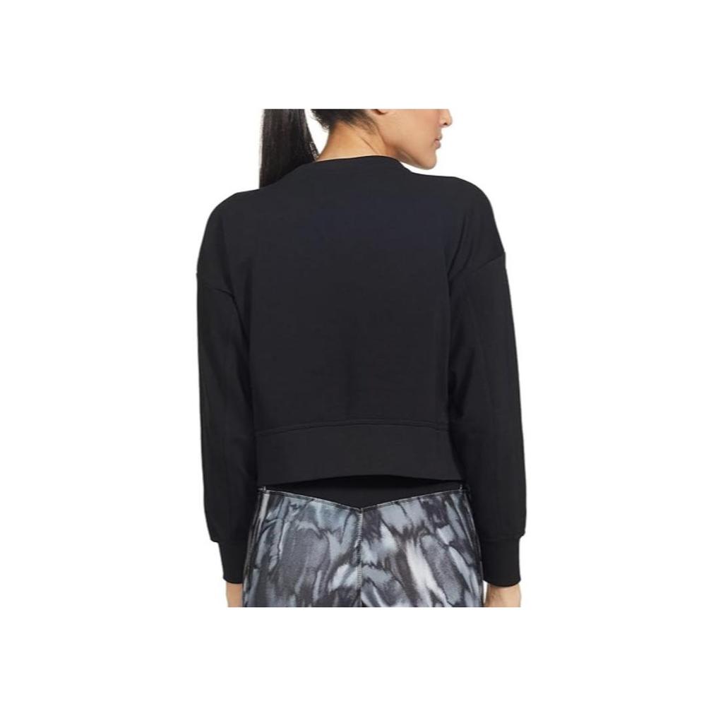 Nike Dri-Fit Get Fit Swoosh Casual Short Sleeve Crew Neck Sweatshirt Women sweatshirt Black CU5507-010