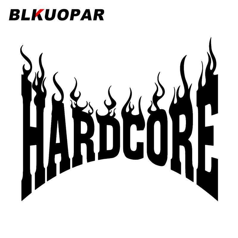 BLKUOPAR Hardcore Car Sticker Sunscreen Fashionable Decals Personality Waterproof Sunscreen Funny Original JDM Car Accessories