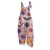 Women's Jumpsuit  Print Casual Loose Vintage Shoulder Strap Cotton Linen