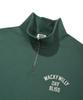 WACKY WILLY Signature Typography Half-Zip Sweatshirt Green