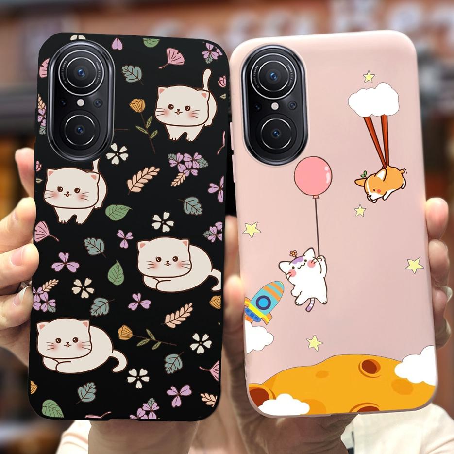 For Huawei Nova 9 SE Case Cute Dinosaur Cartoon Back Cover Soft Silicone Phone Case For Huawei Nova 9 Pro Nova9 SE Fundas Bumper