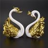 2025 Trend 2 Pieces Of Swan Ornaments Figurines,Swan Cake Decoration,Car Figurines Decoration,Home Wedding Christmas Decoration