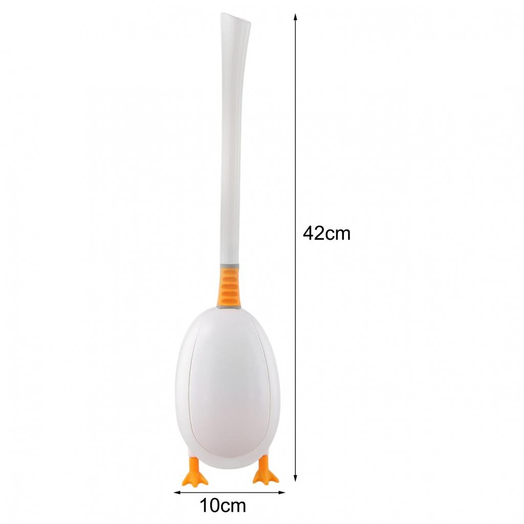 Unique Duck Design Toilet Brush and Holder Set for Complete Bathroom Clean