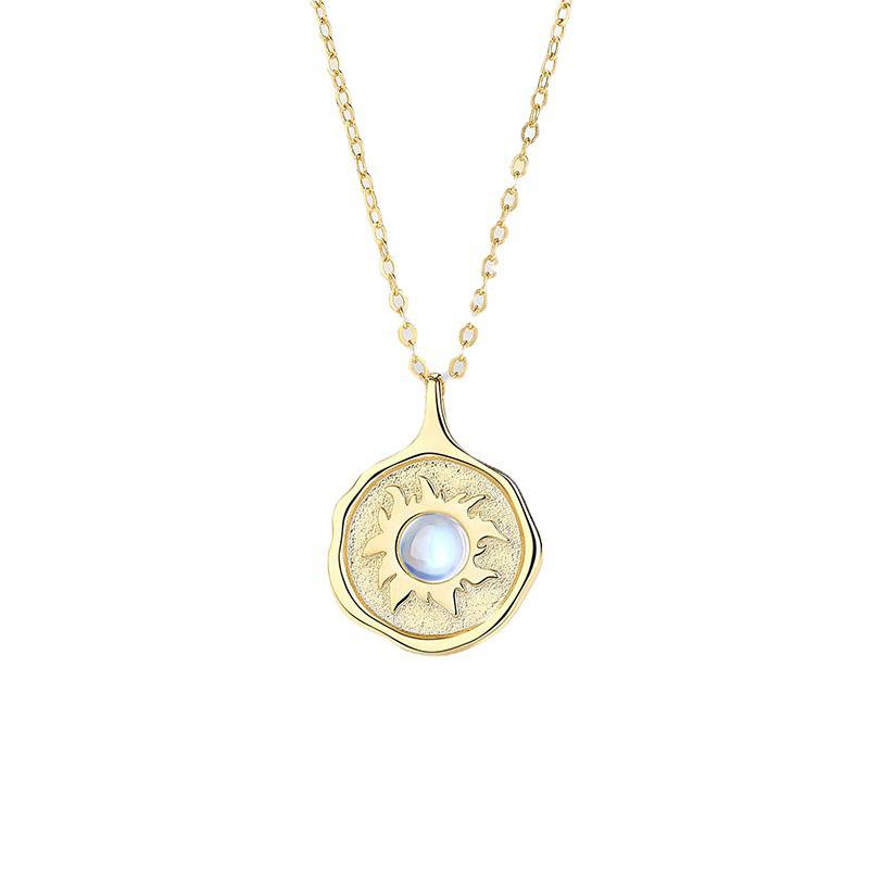 

2023 Original Sterling Silver Sun Pendant Necklace - Light Luxury Clavicle Chain for Women, Perfect Christmas Gift 925 Silver