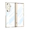 Magnetic Hinge Folding Bracket Plated Frame Transparent Glass Protective Film Case for Samsung Galaxy Z Fold7 Protect Cover