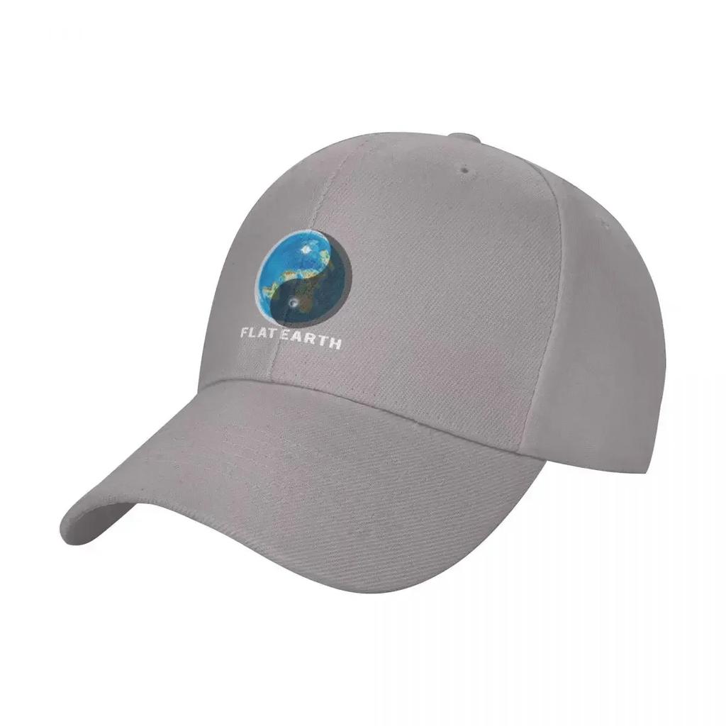 Flat Earth Yin and Yang Baseball Cap Rugby sun hat Snap Back Hat Mens Caps Womens