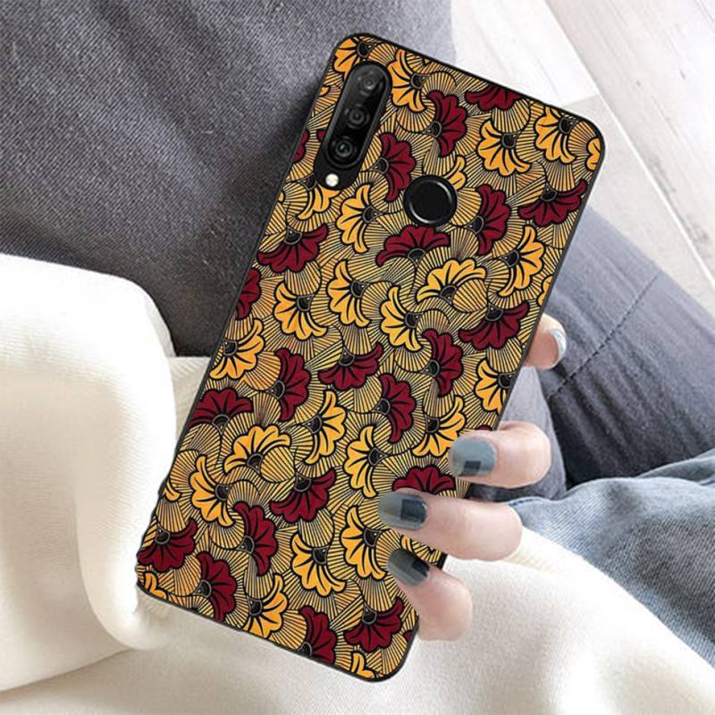 African Wax Fabric Phone Case for Huawei Honor 10 i 8X C 5A 20 9 10 30 lite pro Voew 10 20 V30