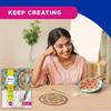 Fevicryl DIY Art of India Mandala Art Kit Acrylic Paints 6 Shades 2 Round Brushes 3 MDF Boards Guided Beginner Art Set