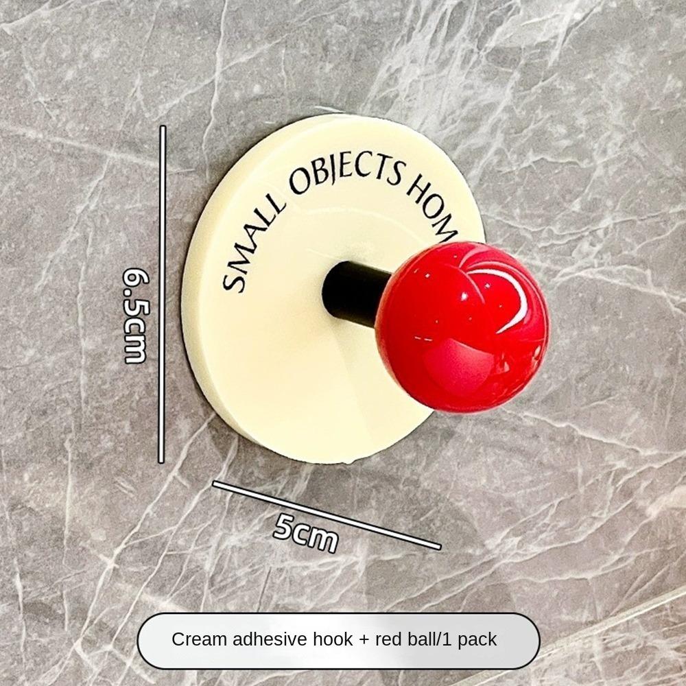 

High Quality Reusable Suction Cup Hooks Punch Free Traceless Storage Hanger Wall Hook Shower Hooks Kitchen червоний