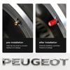 YKPSC1 4Pcs Car Decoration Wheel Tire Valve Caps Stem Cap For VW Golf Amarok T5 Phaeton Teramont ID3 Tiguan T-Cross Passat Magotan Arte