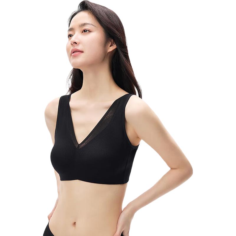 Women s Plus Size Lace Wireless Full Cup Bra L