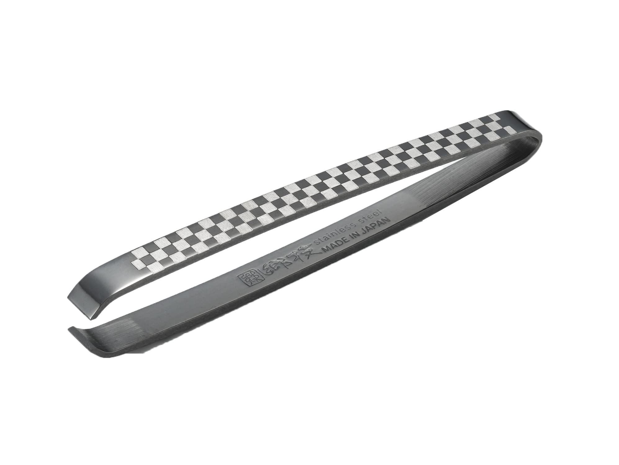 

Castle Enterprise Yoshikawa Gogi Tweezers (Wide) Made in Japan, Checkered Pattern, Gift Wrapping Included, Length 75mm x Width 11mm x Height 6mm