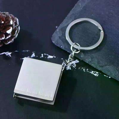 Keychain 1/2pcs Key Ring Pull Ruler DIY Hand Gauging Tools Tape Measure Portable Measuring Tools Retractable Rule