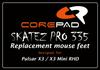 Corepad Skatez PRO Pulsar X3 X3 Mini Mouse Soles 2set / (RHD - Right-Handed) PTFE100% [PRO]