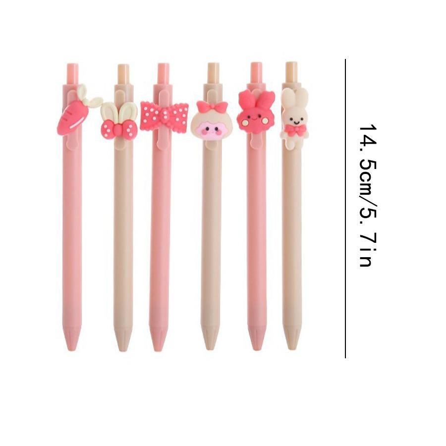 40Pcs 0.5mm Cartoon Animals and Carrot Shape Neutral Pen, Cute Style School Learn Stationery for Student Reward, Smooth Writing Office Supplies.Holida
