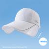 Women s Summer Sun Hat Oversized Wide Brim Open Top Ponytail  Friendly Ideal for Outdoor Sports Full Face UV Protection белый