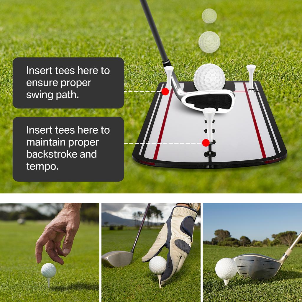 Golf Putting Practice Mirror Eye Line Alignment Swing Aids Indoor Outdoor Training Putting Mirror