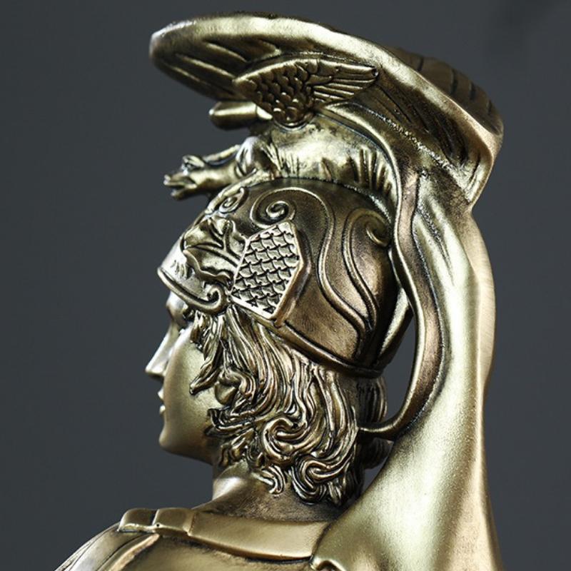 European Ancient Greek Statue Retro Goddes Venus Head Athena Figurine Themis Goddess of Justice Sculpture Office Home Decoration