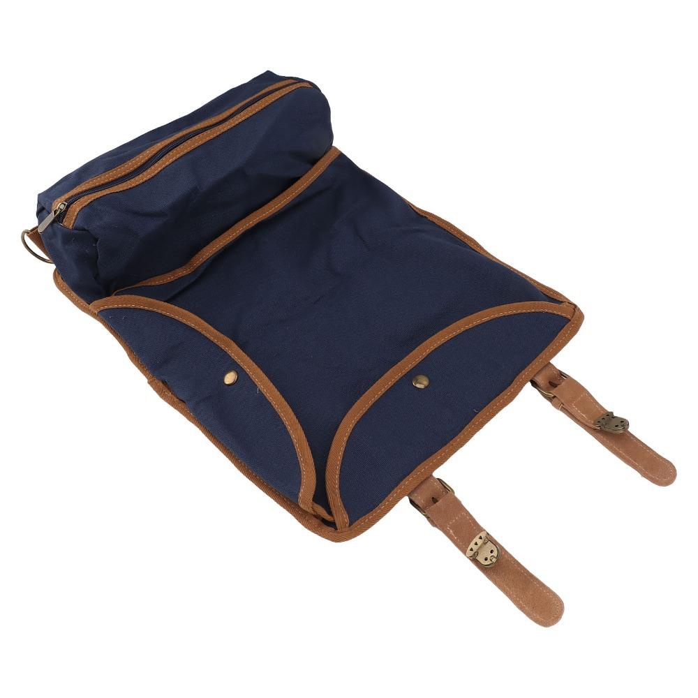 Durable Canvas Bartender Bag Adjustable Strap Portable Bartending Tool Bag Travel Bartender Kit Bag Home Cocktail Making