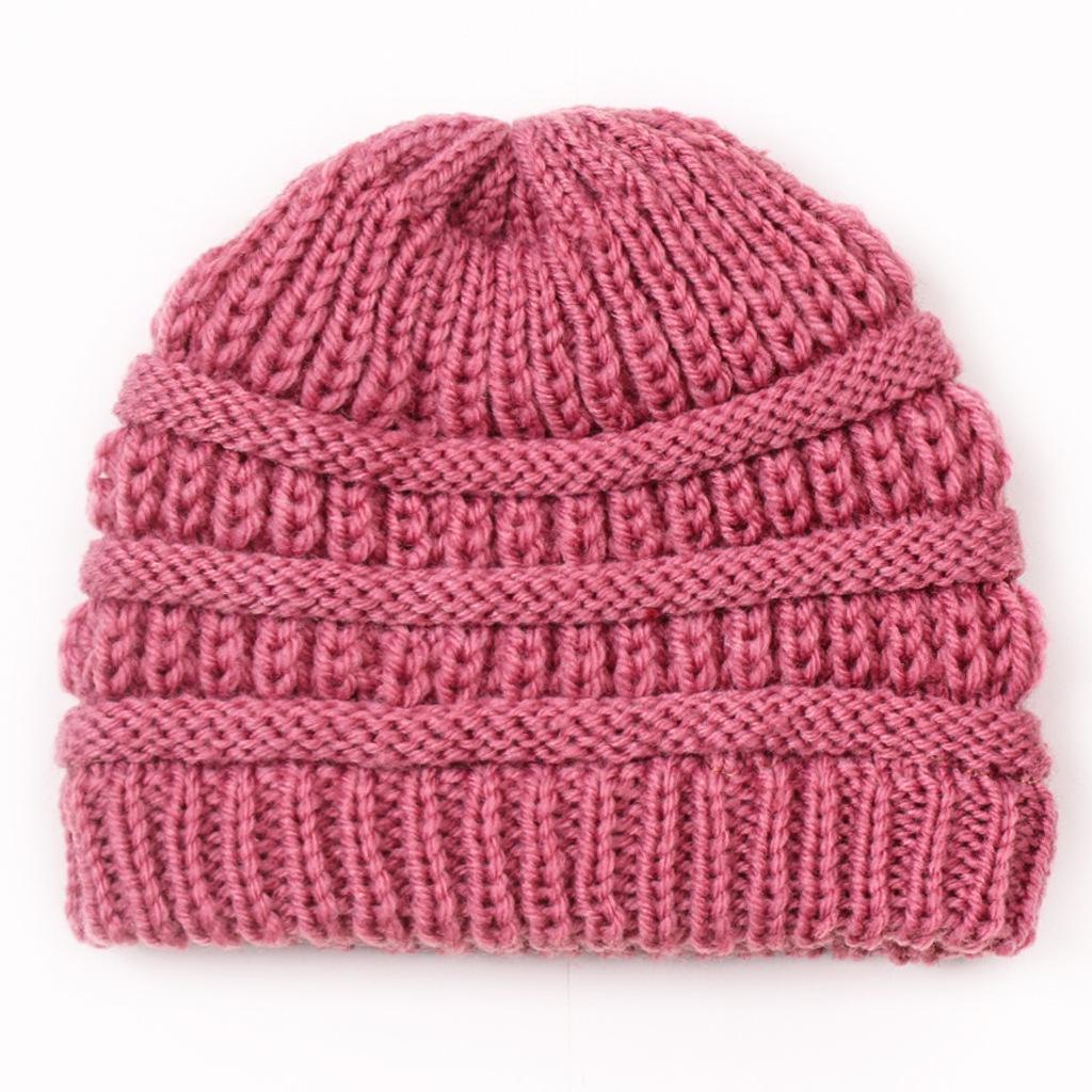 European & American Kids' Knitted Baby Wool Hat – Warm, Candy-Colored for Autumn & Winter