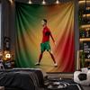 Tapisserie murale Tissu imprimé Cristiano Ronaldo pour salon chambre décoration de la maison
