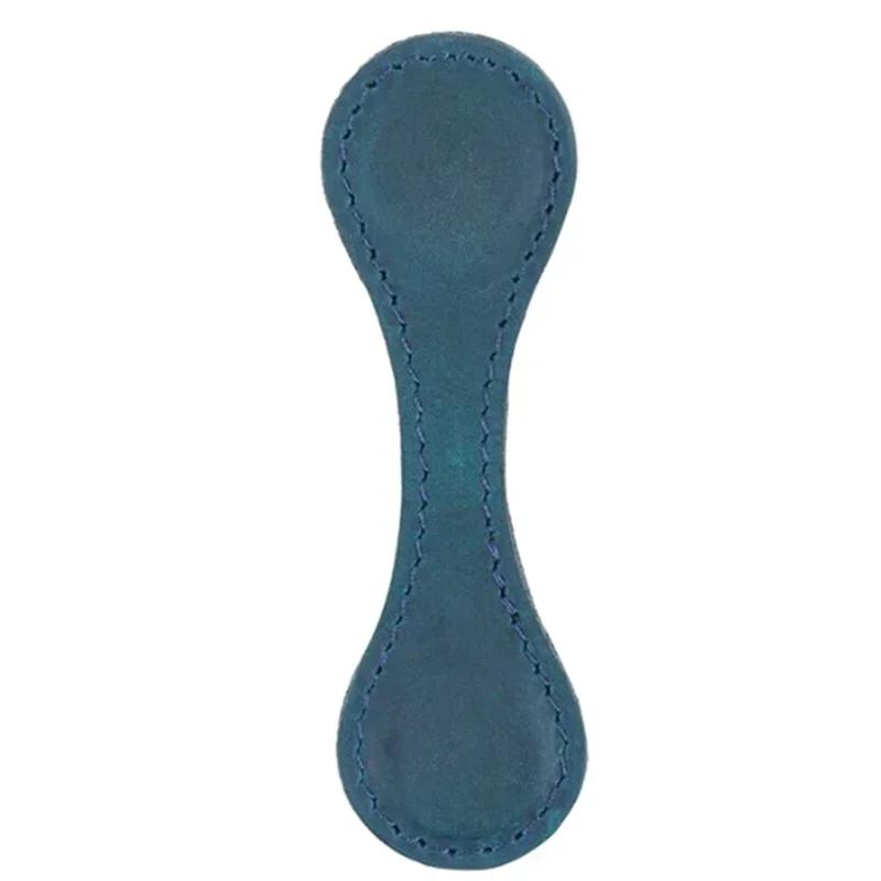 New PU Genuine Leather Magnetic Bookmark Double-sided Magnetic Buckle Notebook Page Pagination Clip Learning Reading Accessories