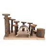 Hamster Exercise Toy Ladder Applewood Hamster Stairs Step Play Teeth Grinding Pet Supplies
