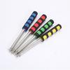 140/200cm Flag Pole with Lanyard Multi-section Non-slip Handle Comfortable Grip Teaching Pointer Stick Stainless Steel Telescopic Banner Flagpole