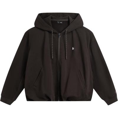 Li Ning Sports Lifestyle Series Loose Fit Hooded Logo Jacket Women Jacket AWDVC22-7