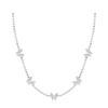 Crystal Necklace Flashing Butterfly Pendant, Sweet and High-end Clavicle Chain, Niche Korean Exquisite Student Versatile Necklace TX2402001A