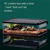 M-Modern-Transparent Reptile Feeding Box Amphibian Insect Reptile Breeding Box Ventilation Hatching Container Reptile Breedingbo