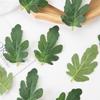 50 STÜCKE Künstliche Pflanzen DIY Süßigkeitenbox Hochzeitsblumen Kranz Weihnachtsdekorationen für Zuhause Scrapbooking Falsche Wassermelonenblätter