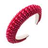 European American High-End Women's Headband New Style Full Pearl Sponge Hairband Simple Personalized Hair Accessory