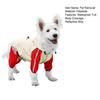 Dog Raincoat Waterproof Puppy Onesie Hooded Pet Rain Jacket Full Costume Wrap Poncho Reflective Strips Small Medium Pet Clothes