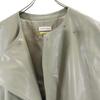 MAISON SPECIAL No Sleeve Faux Leather Jacket FREE Gray Women Used