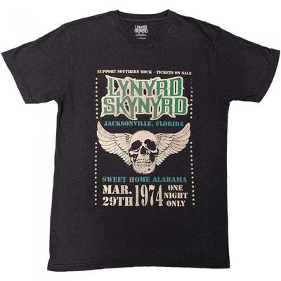 Lynyrd Skynyrd Unisex Yetişkin Kanatlı Kafatası Tişörtü