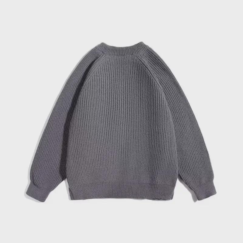2024 Autumn/Winter Women's French Casual Loose Round Neck Knitted Cardigan Jacket