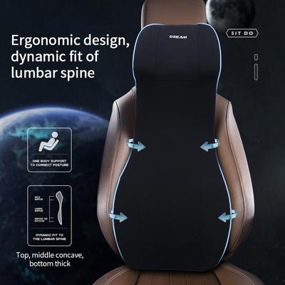 Supporto lombare in schiuma memory per poggiatesta in pelle per auto, cuscino per riposo del collo, cuscino per schiena, supporti per vita del sedile, accessori interni per auto