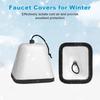 2 Pack Easy Installation AntiFreeze Faucet Protectors Foam Texture Insulation Cover for Cold Weather Outdoor Use