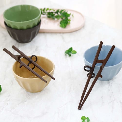 Edison Friends Left-Handed Training Chopsticks - Beginner's Helper, Brain Training, Easy Practice Chopsticks - Made in Korea