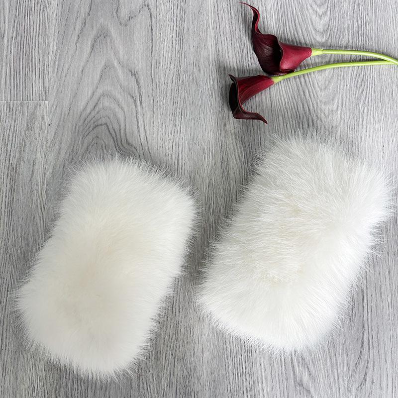 Autumn & Winter Faux Fur Elastic Wrist and Arm Guards - Thick Plush Sleeves for Warmth