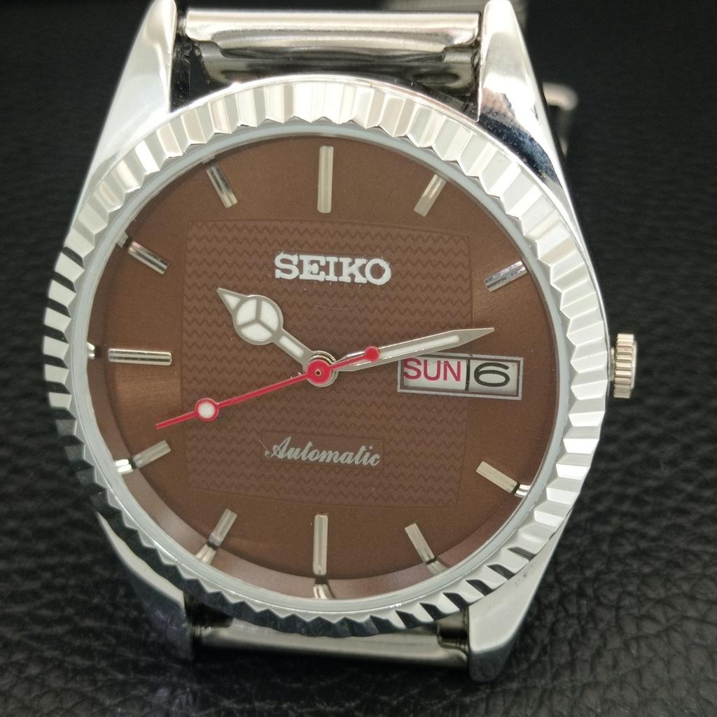 JAPAN VINTAGE REFURBISHED SEIKO AUTOMATIC 6309A MENS BROWN DIAL WATCH a443158-1