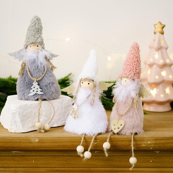 Christmas Tree Pendant Angel Doll Decorative Ornament Festive Home Decor Divine Charm Christmas Tree Hanging Element