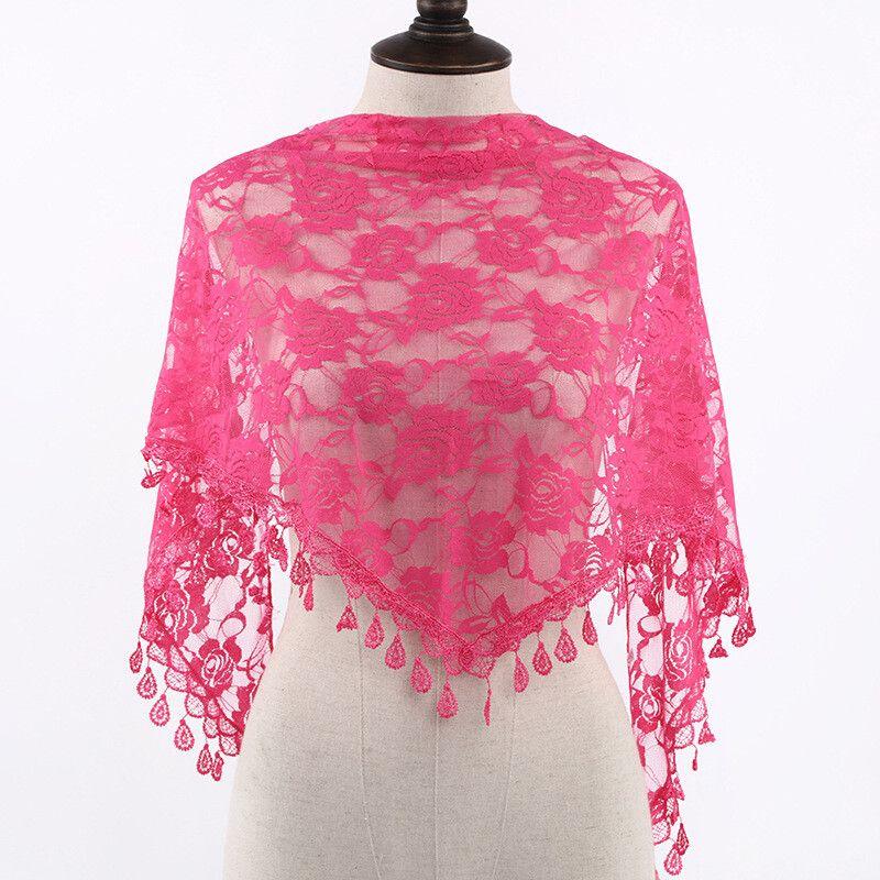 Fashion Lace Triangular Scarf, Women's Headscarf, Shawl Decoration, Neck Protection Scarf, Women's Scarf