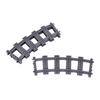 MOC City Block Switch Cross Forked Curved Rails Construction Brick Train Rail Curve Tracks R56 R72 R88 R104 Creative DIY Toy