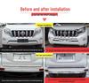 Compatible Front & Rear Bumper Guard for Toyota Prado 2014-2022 Models 3.5, 2700, 4000 - Bumper Modification Kit