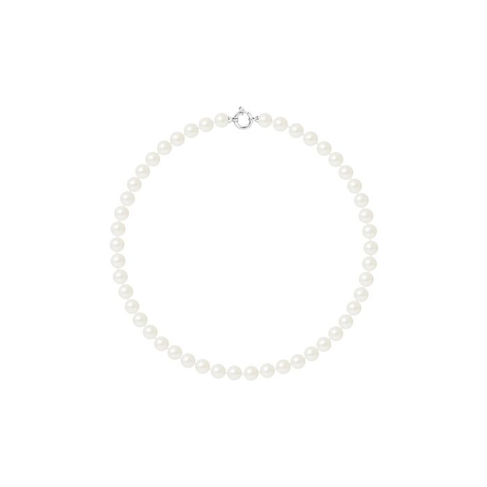 Collier - Pearls & Colors - Perle de Culture d'Eau Douce AAA+ - 8-9 mm - Blanc Naturel - Argent 925