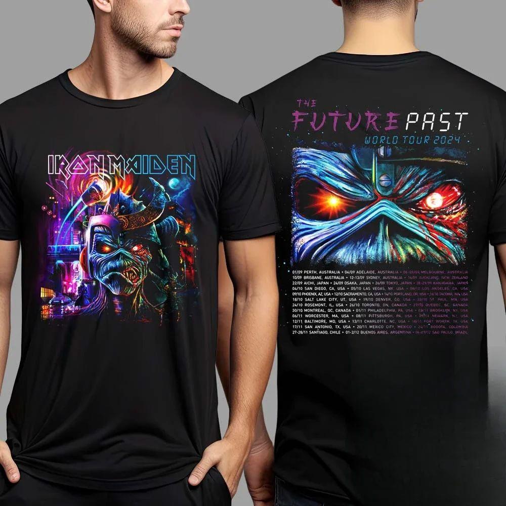 2025 Heavy Metal Band Motorcycle T-shirt for Men and Women Universal Short Sleeve Fashion Top Casual Brand Retro Hip Hop T-shirt