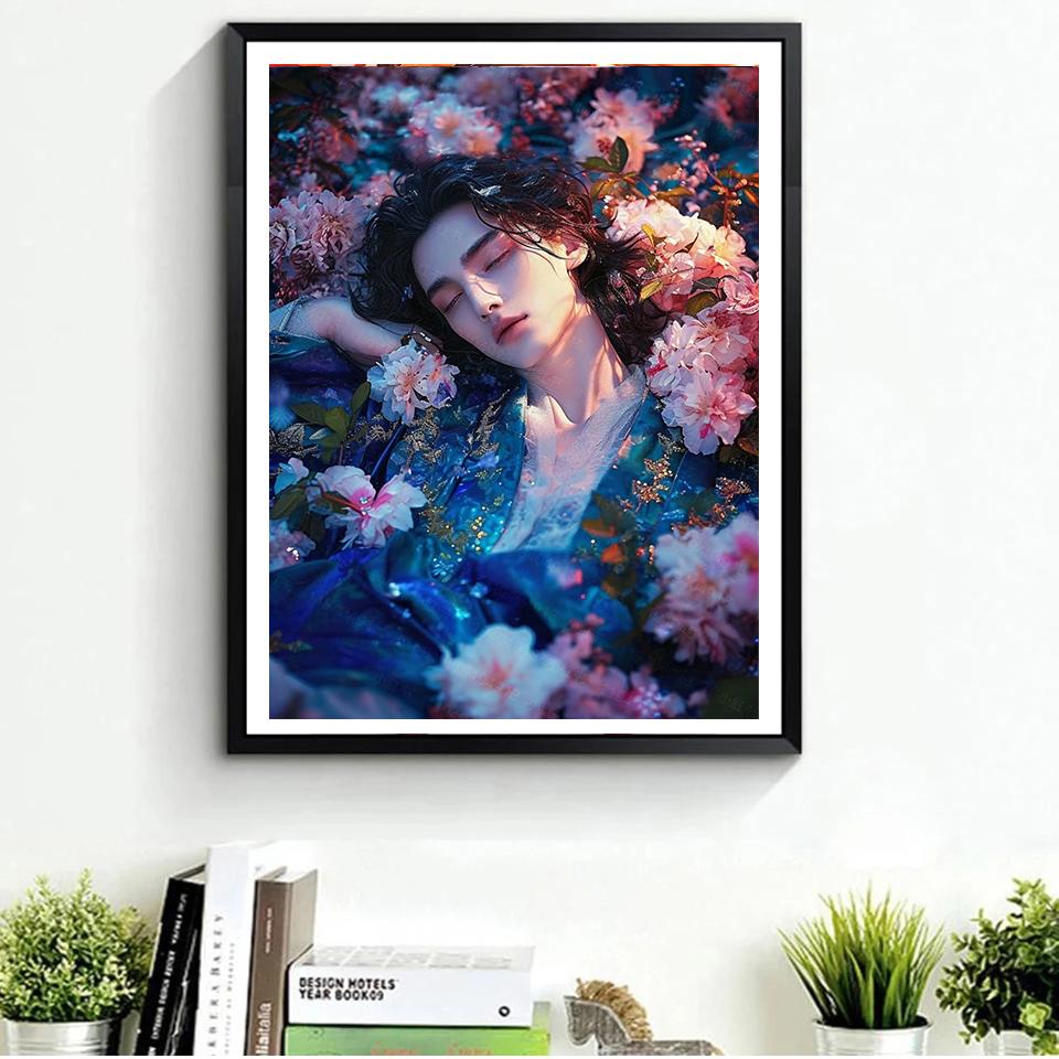 Diamond Embroidery Man 5D DIY Diamond Painting Colorful Full Drill Picture Of Rhinestone Men Mosaic Diamond Decoration Home